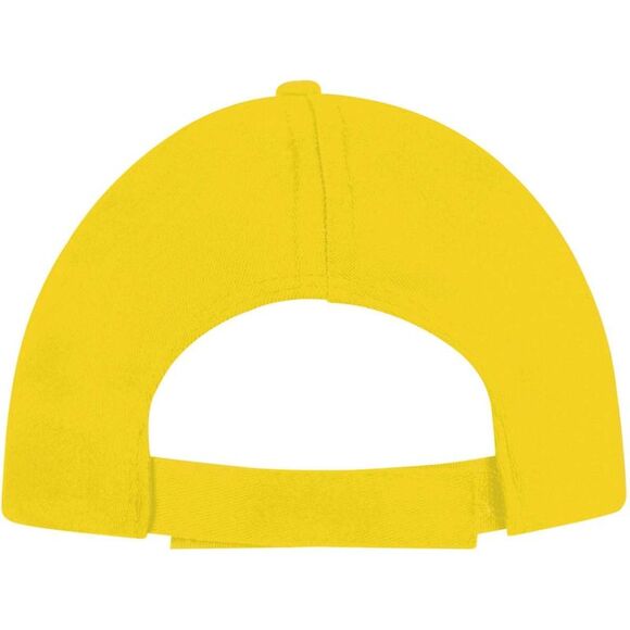 SOLS Unisex Buzz 5 Panel Baseball Cap / Gold - Picture 2 of 5